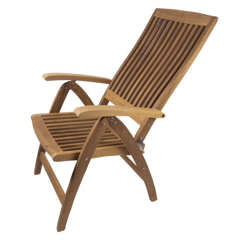 SeaTeak Weatherly 6Position Reclining Deck Chair Wayfair